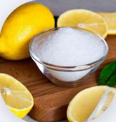 سیتریک اسید نمای نزدیک