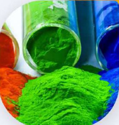 رنگ‌های مجاز بهداشتی نمای نزدیک